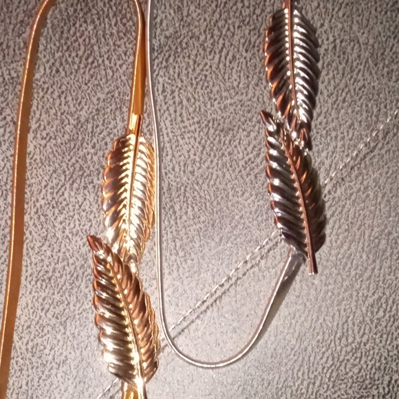 Metal Stretchy Dress Belt - Picture 3 of 3